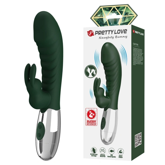 Wibrator Króliczek Naughty Bunny Dual-motor Rabbit Vibrator Pretty Love | 100% ORYGINAŁ| DYSKRETNA PRZESYŁKA